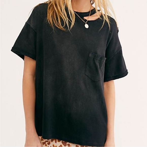 Free People We The Free Lucky Tee Black - Picture 4 of 9